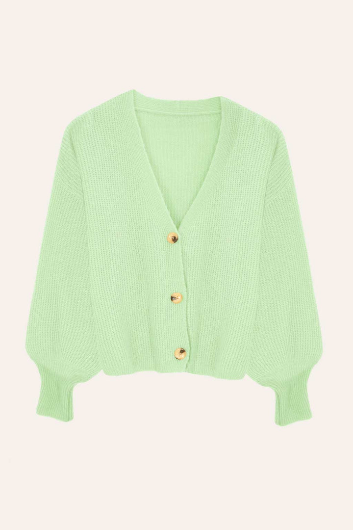 Cardigan mit Knopfleiste (Mint)
