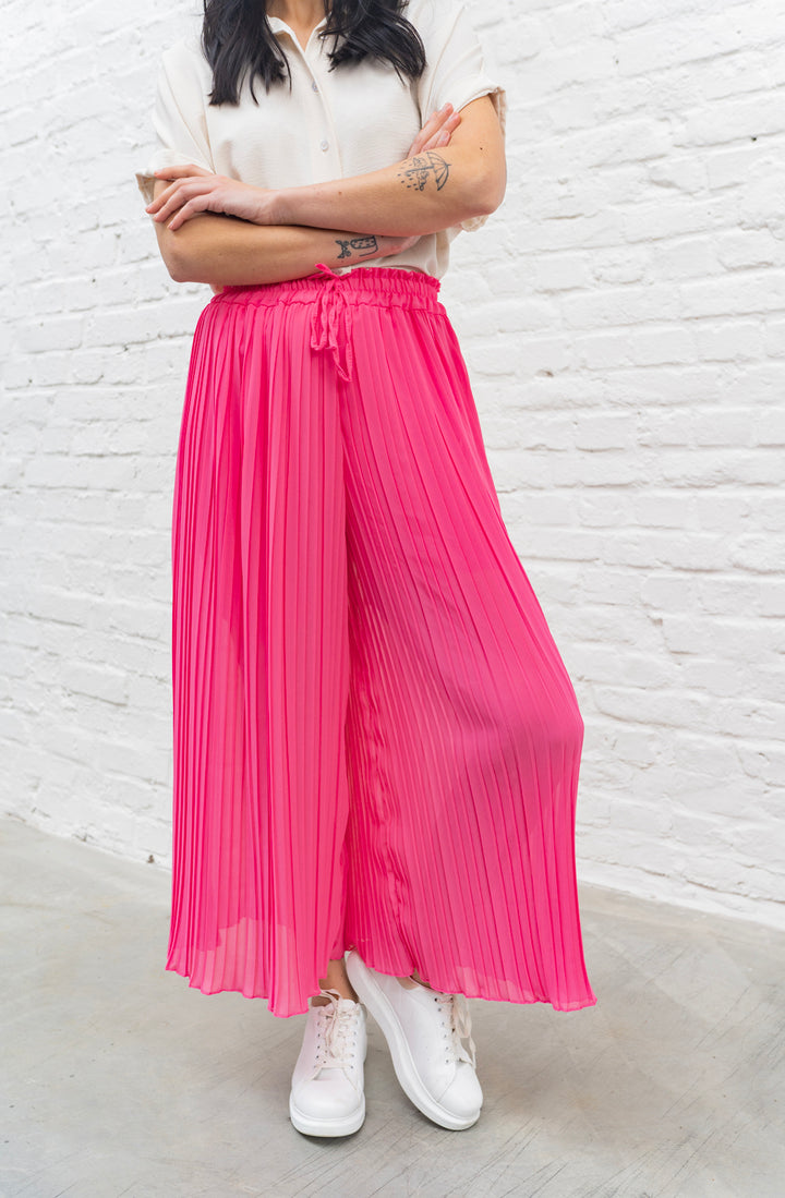 Hose in Faltenoptik (Pink)